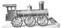 Mechanical tin toy locomotive with Gong Bell, as advertised in wholesale catalogue, 1900