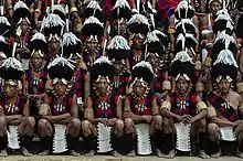 Chang Naga cultural troupe waiting to perform