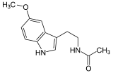 Molecular structure of melatonin