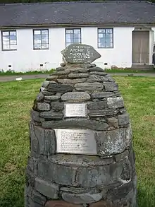 Cairn with plaque