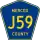 County Road J59 marker