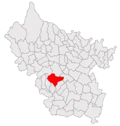 Location in Buzău County