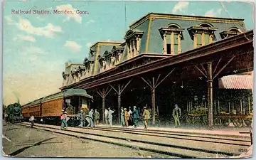 The 1882-built station on a 1908 postcard