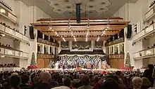 The 51st annual Messiah Sing-Along is held in the Kennedy Center's Concert Hall, December 23, 2023.