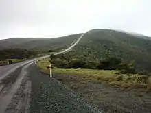 SH 1 near Cape Reinga. Sealing of this section was completed in April 2010.