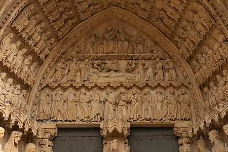 Tympanum of the Portal of the Virgin