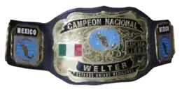 A gold plated championship belt