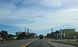 US 98 through Mexico Beach in January 2018