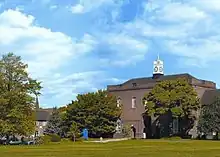 two-storey brick building