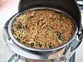 Mi goreng served as part of hotel breakfast buffet