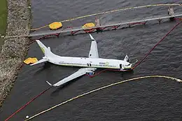 Aircraft resting site in the St. Johns River