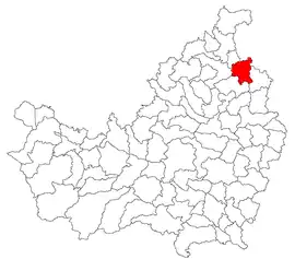 Location in Cluj County