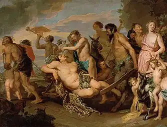 The Triumph of Bacchus; by Michaelina Wautier; before 1659; oil on canvas; 270 x 354 cm; Kunsthistorisches Museum