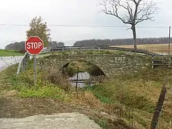 A bridge on the Michigan Road in the township