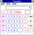 Microsoft Windows NT Calculator Version 3.1