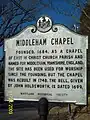 Middleham Chapel - Historic Marker, December 2008