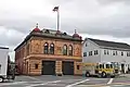 Main Street Firehouse, 2012, "a focal point for… [the west] side of the street"