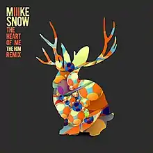 a CD cover image showing a multicoloured jackalope