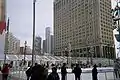 View from Campus Martius Park ice rink