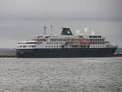 Minerva arriving at Tallinn in 2013