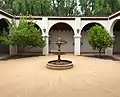 Spanish Fountain in the Mission Courtyard.