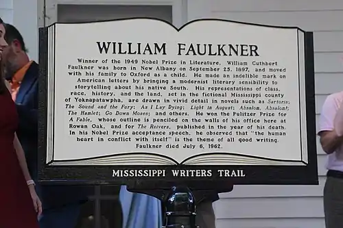 William Faulkner Marker Photo