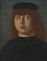 Bangs on a man in portrait, circa 1490-1531