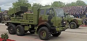 M-77 Oganj multiple rocket launcher