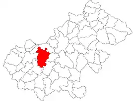 Location in Satu Mare County