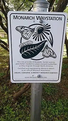 Monarch Waystation Sign