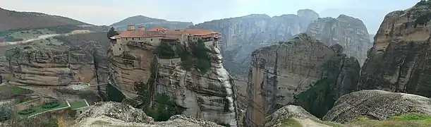 Panoramic view at the Monastery of Varlaam