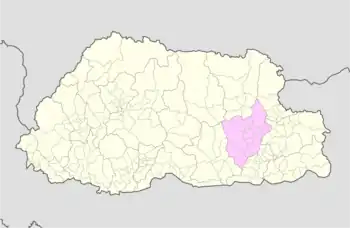 Location of Balam Gewog