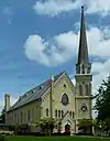 Facade with the rose window