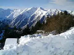 The Pyrenees seen from Guzet