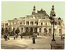 Facade on the Place du Casino after the expansion of 1878–79