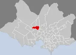 Location of Conciliación in Montevideo