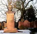 Monument of Ivan Franko in the village Mshana