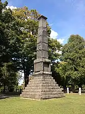 Monument to Lafayette and Pulaski at Birmingham Cemetery