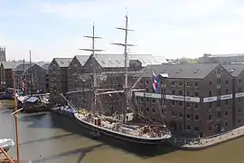 Morgenster at Gloucester Docks in 2015