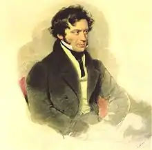 Portrait of Franz Grillparzer, by Moritz Michael Daffinger, 1827