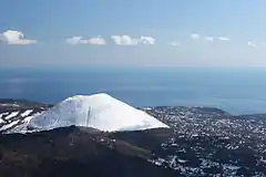 Symbolic pyroclastic cone of the Izu-Tobu volcano field.