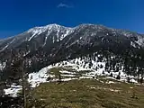 Mount Azumaya from Mount Neko, spring