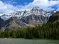 Mount Huber seen from Shaffer Lake