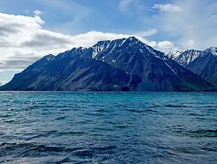 Mt. Worthington on northwest shore of Kathleen Lake