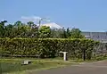 Mount Fuji, westward in Kana Garden, Hiratsuka, Japan