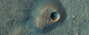 Close view of mud volcanoes, as seen by HiRISE