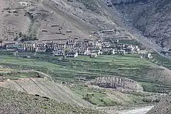 Mud village above Pin river, Jun '18