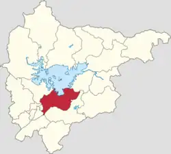 Location within Miyun District