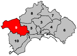 Location within Naples