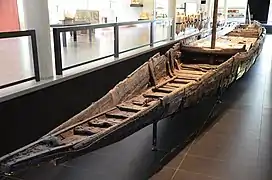 Remains of a 1st-century Gallo-Roman ship archaeologically named Arles Rhône 3.